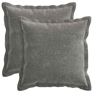 vidaXL Diivanipadi 2 pcs HOUTEN Tumehall 30 x 30 cm &Scaron;en&uuml;&uuml;lfabric