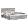 vidaXL Voodi raam sahtliga peaga Hall Sonoma 200 x 200 cm Inseneripuit