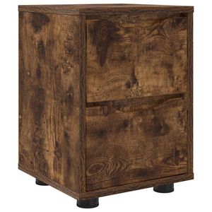 vidaXL &Ouml;&ouml;kapp sahtliga Suitsetatud tamm 30,5 x 30 x 43 cm Tehispuit