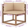 vidaXL 4-osaline kaubaalustest aiam&ouml;&ouml;bel patjadega, immutatud m&auml;nd