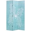 vidaXL kokkupandav sirm 120 x 170 cm liblikaga, sinine