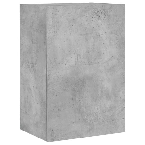 vidaXL teleri seinakapp, betoonhall, 40,5 x 30 x 60 cm, tehispuit