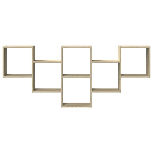 vidaXL seinariiul, Sonoma tamm, 159x18x66 cm, tehispuit