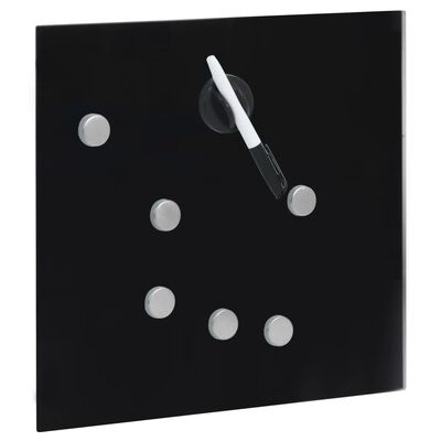 vidaXL võtmekarp magnetplaadiga, must, 35 x 35 x 5,5 cm
