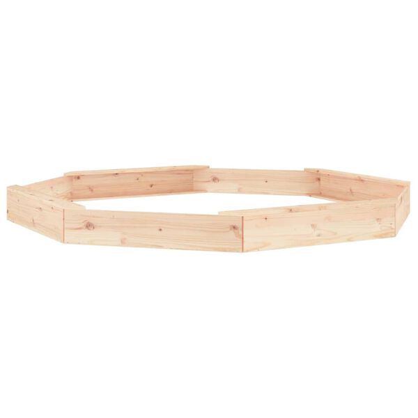 vidaXL istekohtadega liivakast, kaheksanurkne, m&auml;nnipuit