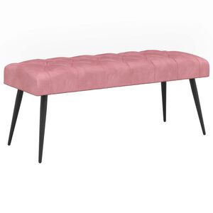 vidaXL N&ouml;&ouml;riga pehmendatud pink Roosa 110 x 40 x 46 cm Samet