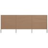 vidaXL tuulekaitse sein 3 paneelist, kangas, 400 x 120 cm pruunikashall