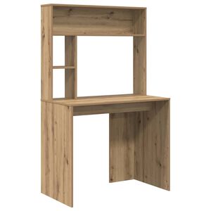 vidaXL Laud riiuliga K&auml;sit&ouml;&ouml;puu 91 x 50 x 149 cm Tehispuit