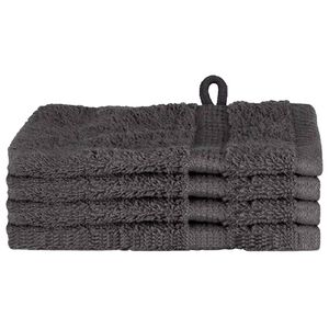 vidaXL K&uuml;lastaja r&auml;tik SOLUND 4 pcs Antratsiit 15 x 21 cm 550 gsm