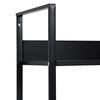 vidaXL 5-korruseline raamaturiiul must 60x27,6x90,5 cm, tehispuit