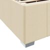 vidaXL Voodi raam madratsiga cream 90 x 200 cm kangas