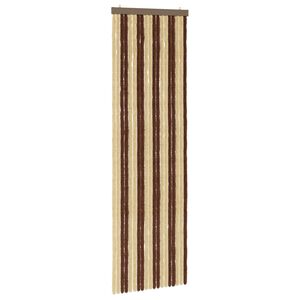 vidaXL S&auml;&auml;sev&otilde;rk Chenille Pruun ja beež 56 x 185 cm 100% PP