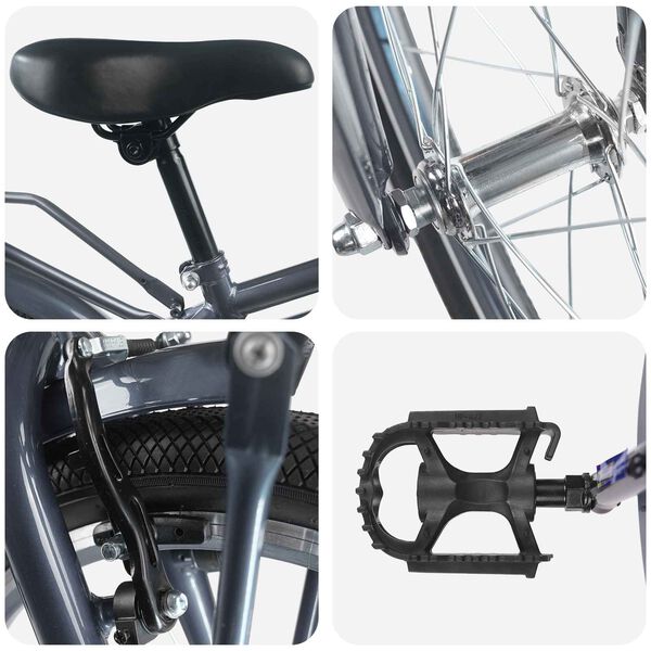 vidaXL Laste Bike 20 Tolli vanuses 6-11 aastat Tumehall