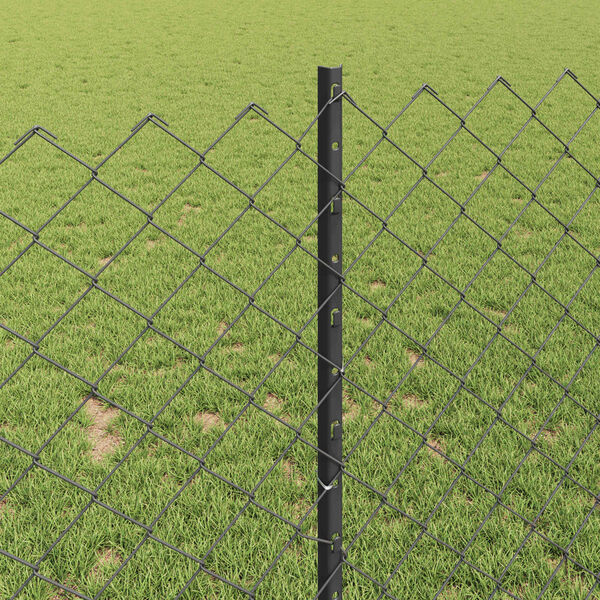 vidaXL Aed koos postiga Hall 1 x 10 m Terased ja PVC