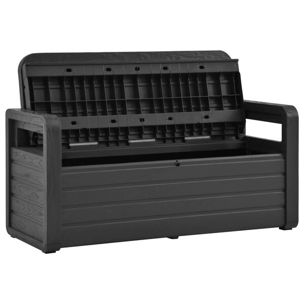 vidaXL aia hoiupink 132,5 cm, plast, antratsiithall