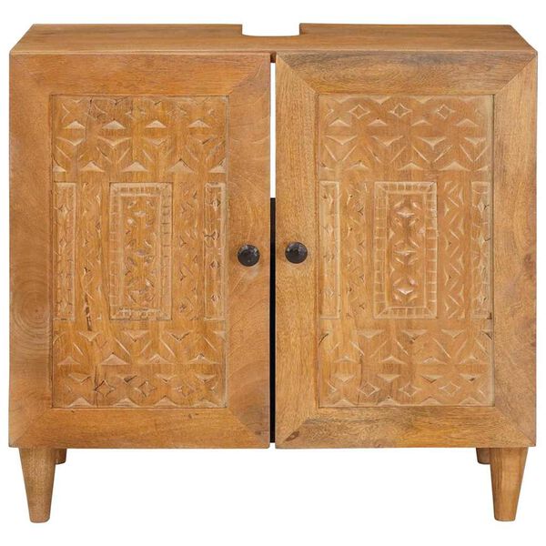 vidaXL Vannitoa kapp Seinale kinnitatav Helepruun 62 x 33 x 58 cm