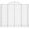 vidaXL kaarekujulised gabioonkorvid 25 tk, 200x50x160/180 cm, raud