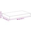 vidaXL seinariiulid, 2 tk, must, 40 x 23 x 3,8 cm MDF