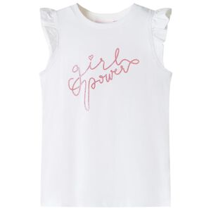 Volangidega laste T-s&auml;rk, ekr&uuml;&uuml;, 140