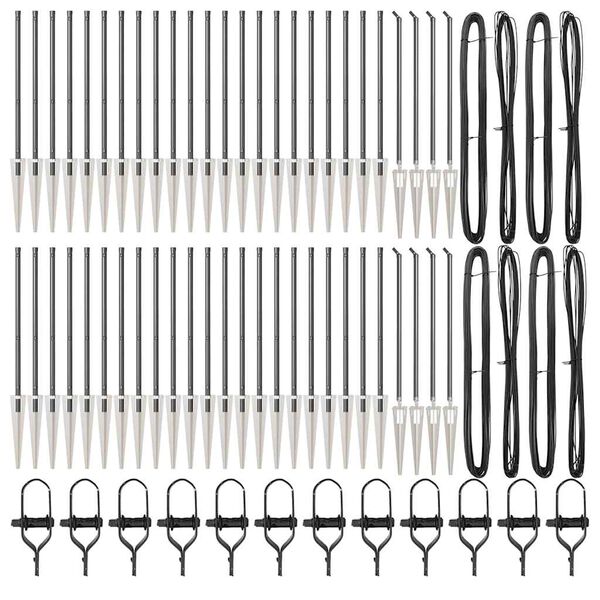 vidaXL Aiapost Muu 52 pcs Hall 3,2 x 3,2 x 100 cm Teras