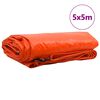 vidaXL Tarpaulin 650g / m&sup2; Oranž 5 x 5 m L&otilde;uend PVC kattega