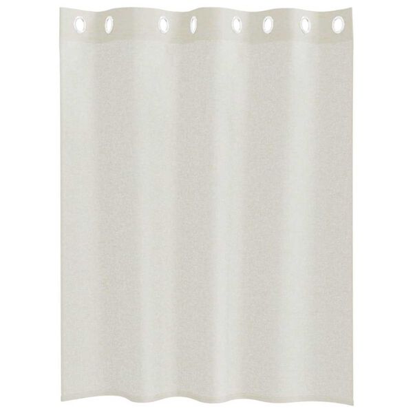 vidaXL Voile Kardin kardinatega 2 pcs cream 140 x 140 cm Polüester