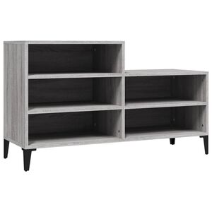 vidaXL kingakapp, hall Sonoma tamm, 102x36x60 cm, tehispuit