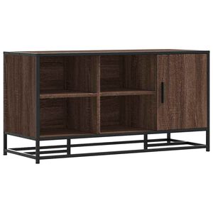 vidaXL kingapink pruun tamm projekteeritud puit ja metall