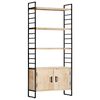 vidaXL 4 riiuliga raamaturiiul 80 x 30 x 180 cm toekas mangopuit