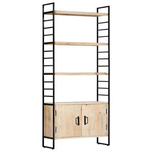 vidaXL 4 riiuliga raamaturiiul 80 x 30 x 180 cm toekas mangopuit