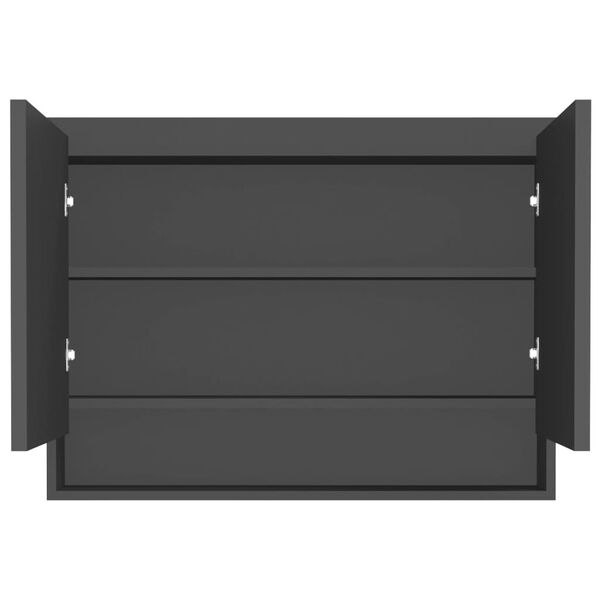 vidaXL vannitoa peegelkapp, 80 x 15 x 60 cm, MDF, antratsiit