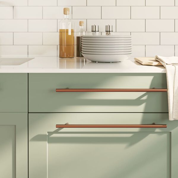 vidaXL kapi käepidemed 5 tk, pronks, 320 mm, roostevaba teras