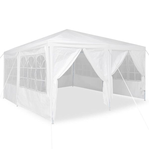 vidaXL Pidutelgid Valge 400 x 400 x 266 cm Polyethylene