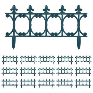vidaXL murupiirded 16 tk rohelised 10 m PP