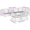 vidaXL 7-osaline aiadiivani komplekt, ebatsuuga puit