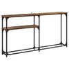 vidaXL KonsolLaud Vana puit 145 x 22,5 x 75 cm Tehispuit