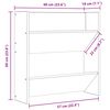 vidaXL seina kingakapid 4 tk, valge, 60 x 18 x 60 cm, tehispuit