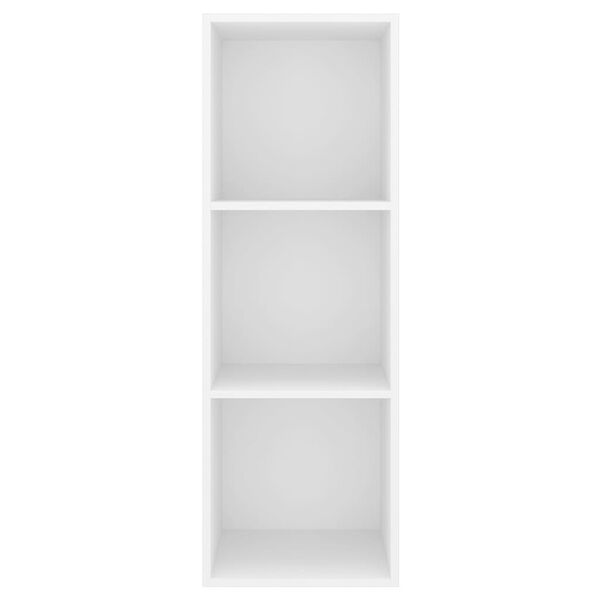 vidaXL seina telerikapp, valge, 37 x 37 x 107 cm, tehispuit