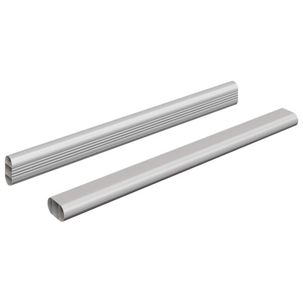 vidaXL Kapi vars 2 pcs H&otilde;bedane 764 x 15 x 29 mm Alumiiniumisulamist