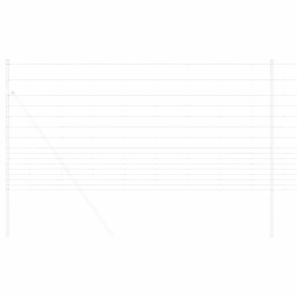 vidaXL Karjamaa-aed H&otilde;bedane 50 x 1,2 m Tsingitud teras