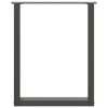 vidaXL söögilaua jalad U-kujulised 2 tk, antratsiithall, 60 x (72-73) cm, teras