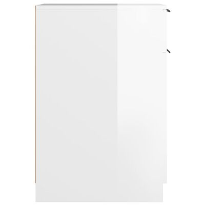 vidaXL sahtlikapp, kõrgläikega valge, 33,5x50x75 cm, tehispuit