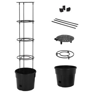 vidaXL tomatitaime kasvupott, antratsiithall, &Oslash;29,5 x 115 cm, PP