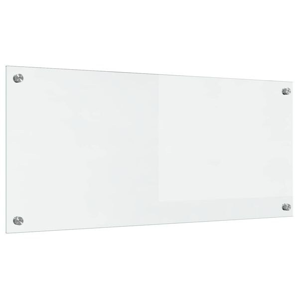 vidaXL Kögi Splashback Läbipaistev 90 x 40 cm karastatud klaas