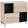 vidaXL K&otilde;ide Valgendatud Valge 80 x 33 x 75 cm Tugev mango puu