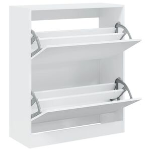 vidaXL jalatsikapp, valge, 80 x 34 x 96,5 cm, tehispuit