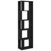 vidaXL raamatukapp/toajagaja must tamm 45x24x159 cm insenerpuit