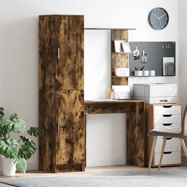 vidaXL Laud 2 pcs Suitsetatud tamm