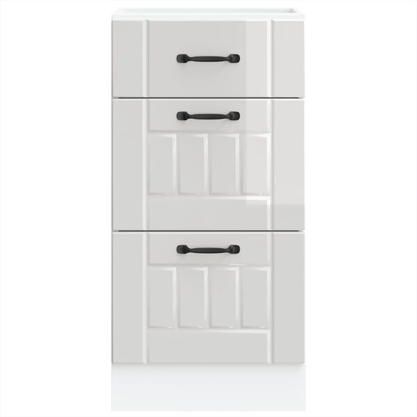 vidaXL k&ouml;&ouml;gip&otilde;randakapp "Lucca", k&otilde;rgl&auml;ikega valge, t&ouml;&ouml;deldud puit