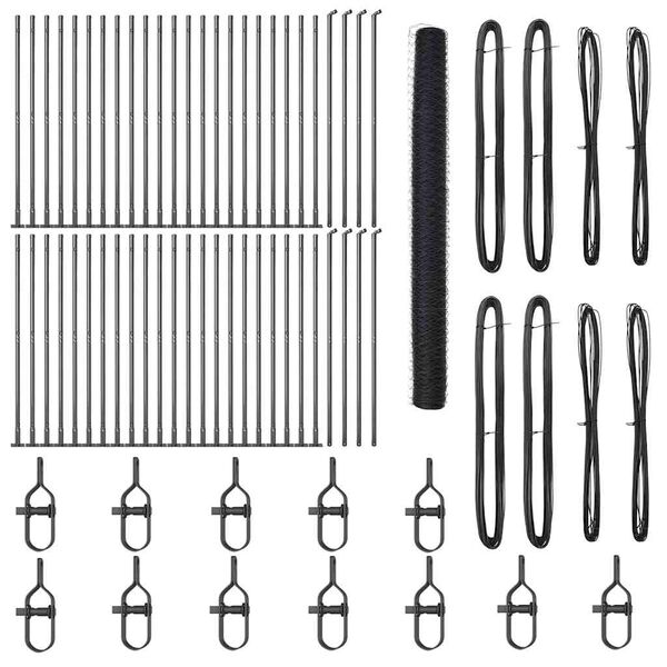 vidaXL Aiapost Hall 100 x 1,5 m (36 mm v&otilde;rk) Terased ja PVC